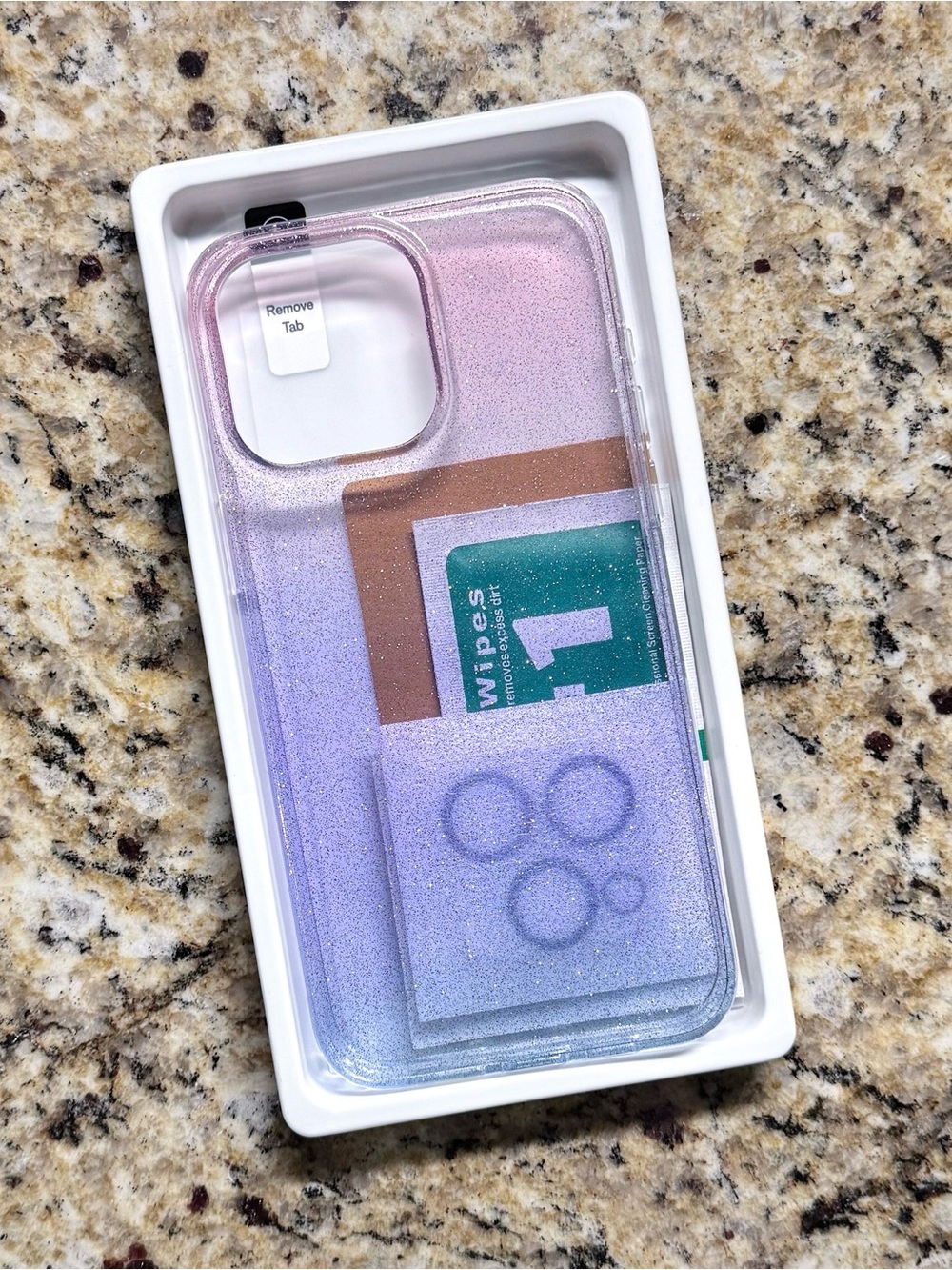 iPhone 15 Pro Max Glitter Phone Case with Screen Protector